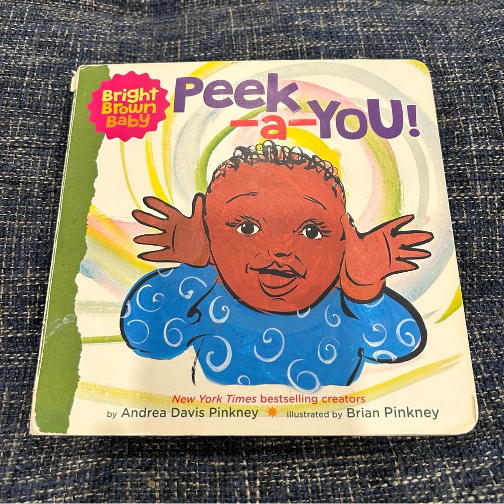 ☀️ 3/$15 Peek-a-You! (A Bright Brown Baby Board Book) by Andrea Pinkney